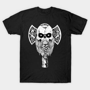 Viking Skull Axe Head T-Shirt